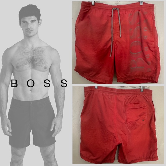 Boss by Hugo Boss Swim Trunks Small Gently worn vintage 100% polyamide - Picture 1 of 7